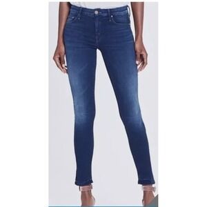Mother Women's High Waisted Looker Ankle Length Jeans Size 25 Medium Wash